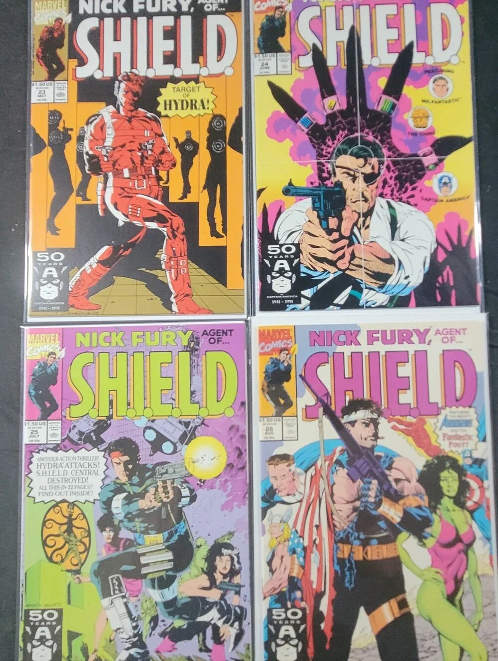 1989 Marvel Nick Fury Agent of S.H.I.E.L.D. Comic Book Lot of 26